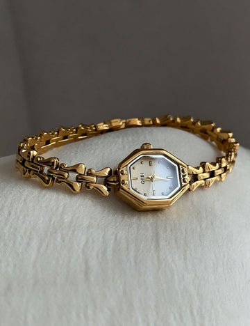 Octagonal Analog Quartz Bracelet Watch - DippedShop Wholesale - #2723
