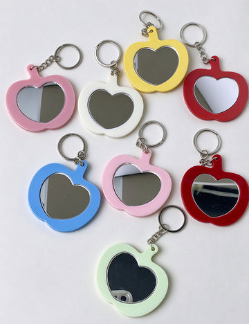 Cute Apple-Shape Portable Mirror Bag Charm 6W10BBC863
