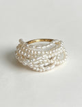 Multi Layer Pearl Chain Ring - DippedShop Wholesale - #2403