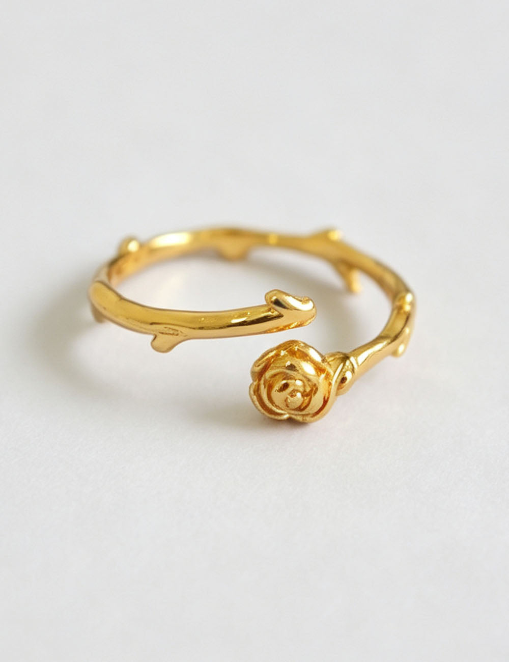 Gold Rose Open Ring - DippedShop Wholesale - #5987
