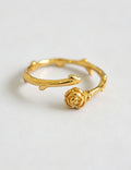 Gold Rose Open Ring - DippedShop Wholesale - #5987