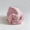 Tweed Woven Cosmetic Bag - DippedShop Wholesale - #4803