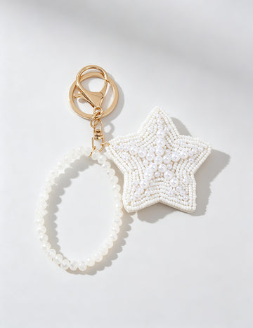 Beaded Star Bag Charm - DippedShop Wholesale - #0227