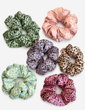 Vintage Leopard Print Elastic Hair Scrunchies 6W6HSR324