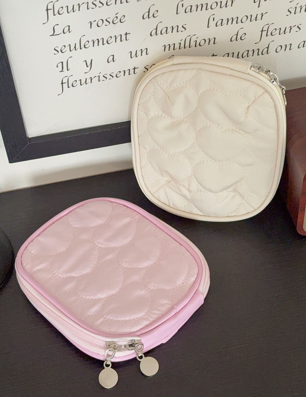 Cute Quilted Shell Jewelry Organized Bag MK2BW6S10BOB117