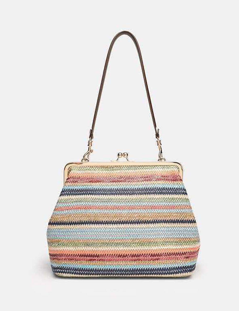 Elegant Solid Color Weave Shoulder Bags 6W10BBG1945