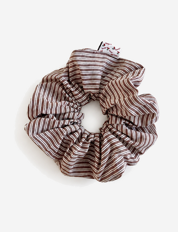 Minimalist Color Block Striped Elastic Scrunchies 6W6HSR346