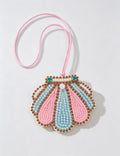 Rhinestone Beaded Shell Keychain - DippedShop Wholesale - #4435