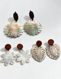 Vintage Hollow Out Leaf Floral Dangle Earrings 6W6JER603