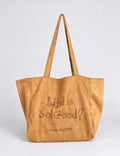 Reversible Letter Print Shoulder Bag - DippedShop Wholesale - #3923