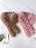 Faux Fur Collar Scarf - DippedShop Wholesale - #0627