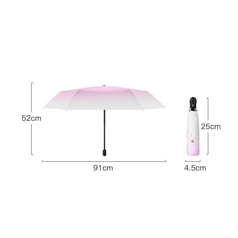 Automatic Solid Color Portable Comapct Folding Umbrella MK2MBFN6Z11UL10