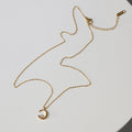 Trendy Rhinestone Moon Pendant Choker Necklace 6W6JNC1080