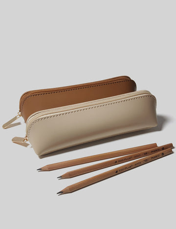 Aesthetic Solid Color Portable PU Pencil Case 6S10BOB1057