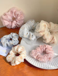 Danity Mesh Double-Layer Flower Hair Scrunchies MK2BW6W6HSR75