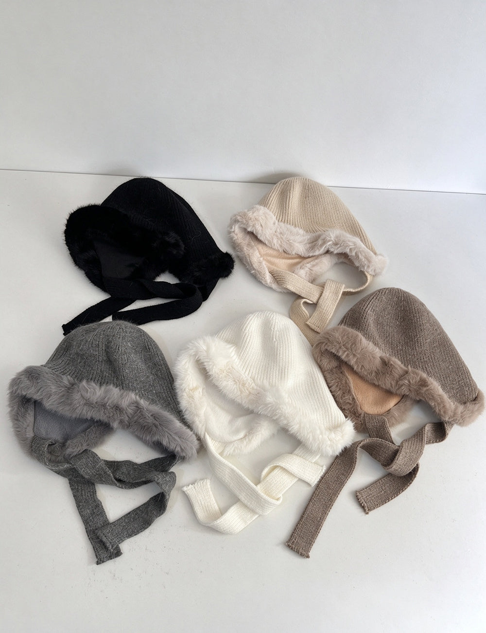 Faux Fur Earflap Beanie - DippedShop Wholesale - #6515