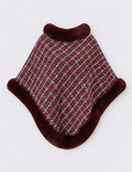 Faux Fur Poncho Cape - DippedShop Wholesale - #6515