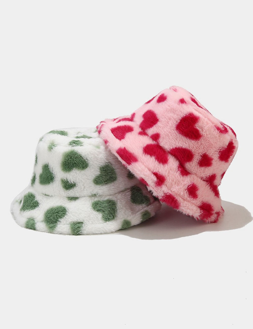 Heart Print Bucket Hat - DippedShop Wholesale - #0323
