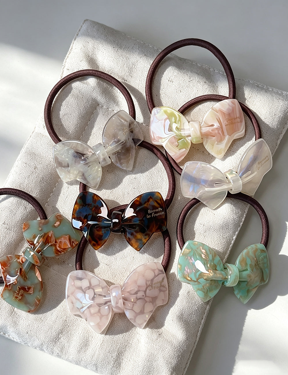 Sweet Bow Knot Elastic Ponytail Holder Hair Tie 6W6HSR466
