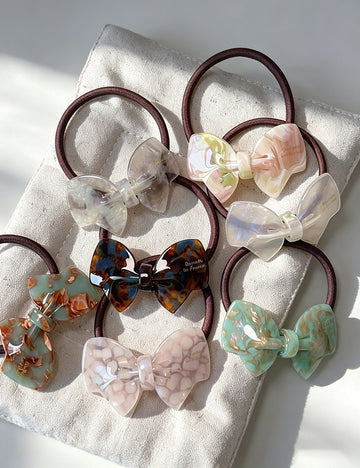 Sweet Bow Knot Elastic Ponytail Holder Hair Tie 6W6HSR466