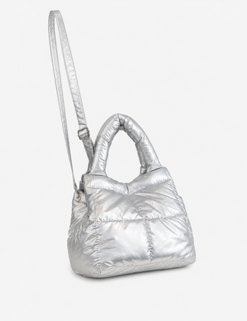 Shiny Solid Color Puffer Crossbody Bag 6W10BBG1806