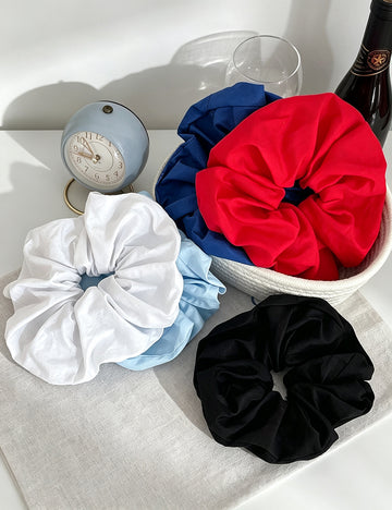 Pure Color Oversized Cotton Scrunchie 6W6HSR460