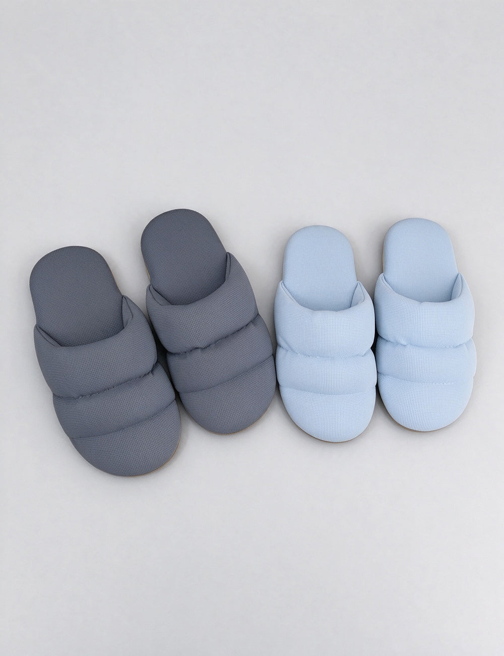 Puffy Padded Sold Colro Quiet Indoor Slippers 6W8FSP289