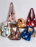 Casual Star Embroidery Large Capacity Shoulder Bag 6W10BBG2362