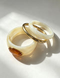3-Piece Vintage Irregular Resin Bracelet Set 6W6JBR576