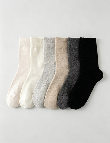 Wool Blend Crew Socks - DippedShop Wholesale - #8627