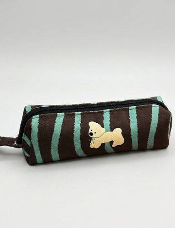 Cute Puppy Print Poratable Pencil Case 6S10BOB1059
