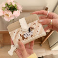 Chic Puppy Embroidery Bowknot Print Coin Purse 6S10BWB119