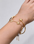 Sun Moon Open Bracelet - DippedShop Wholesale - #7587