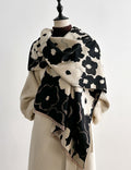 Winter Double-Sided Floral Print Shawl Wrap Scarf 6W6NSC126