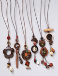 Coconut Shell Pendant Necklace - DippedShop Wholesale - #4275
