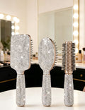 Rhinestone Portable Anti-Static Cushion Hair Brush 6C5CB161