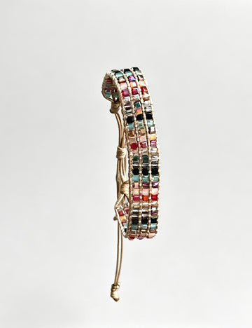 Boho Style Handmade Colorful Beaded Braided Bracelet 6W6JBR363
