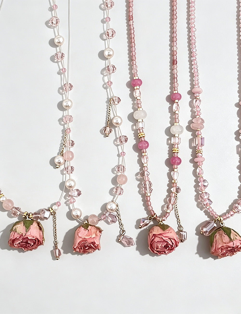 Rose Flower Pearl Choker - DippedShop Wholesale - #4675