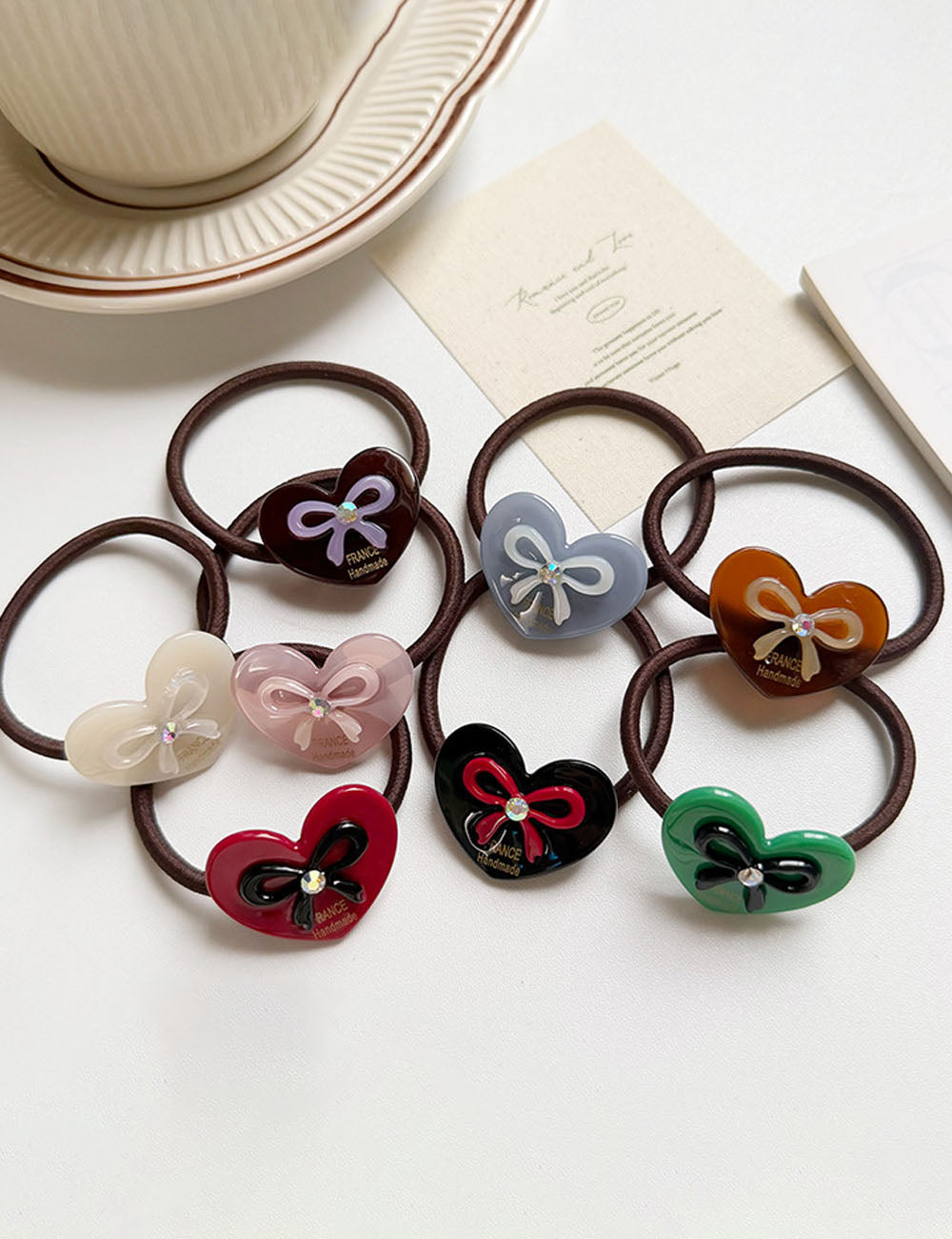 Stylish Love Heart Bowknot Rhi - DippedShop Wholesale - #5139