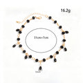 Dark Gothic Crystal Teardrop Fringe Choker P6W6JNC886