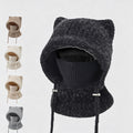 Cat Ear Knit Balaclava - DippedShop Wholesale - #1971