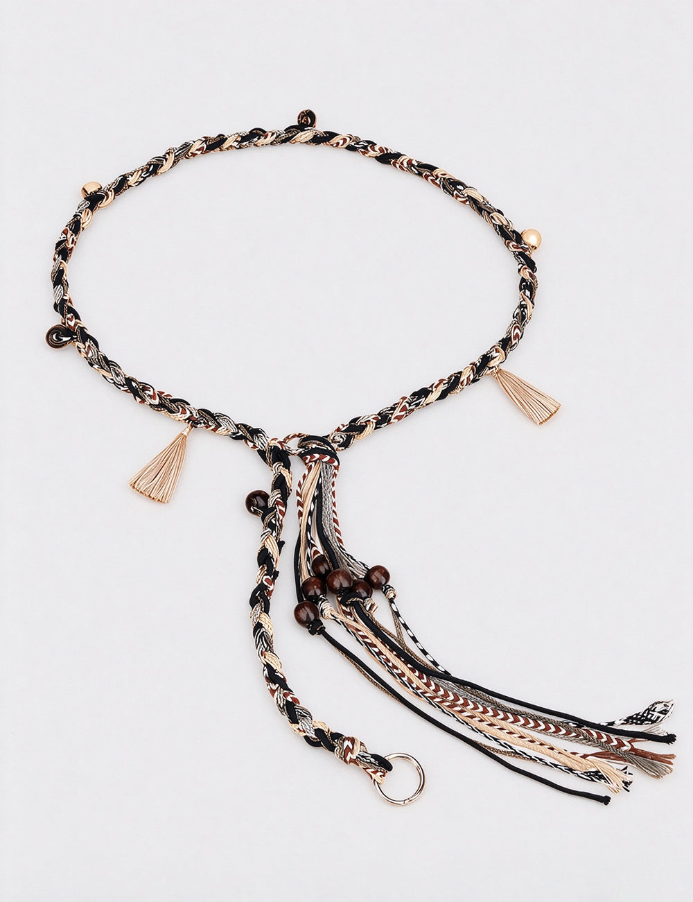 Ethnic-style Handmade Weave Tassel Belt 6W6JBT240