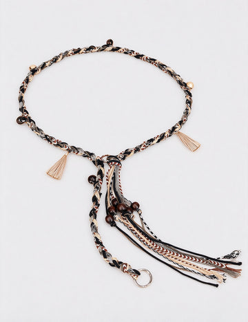 Ethnic-style Handmade Weave Tassel Belt 6W6JBT240