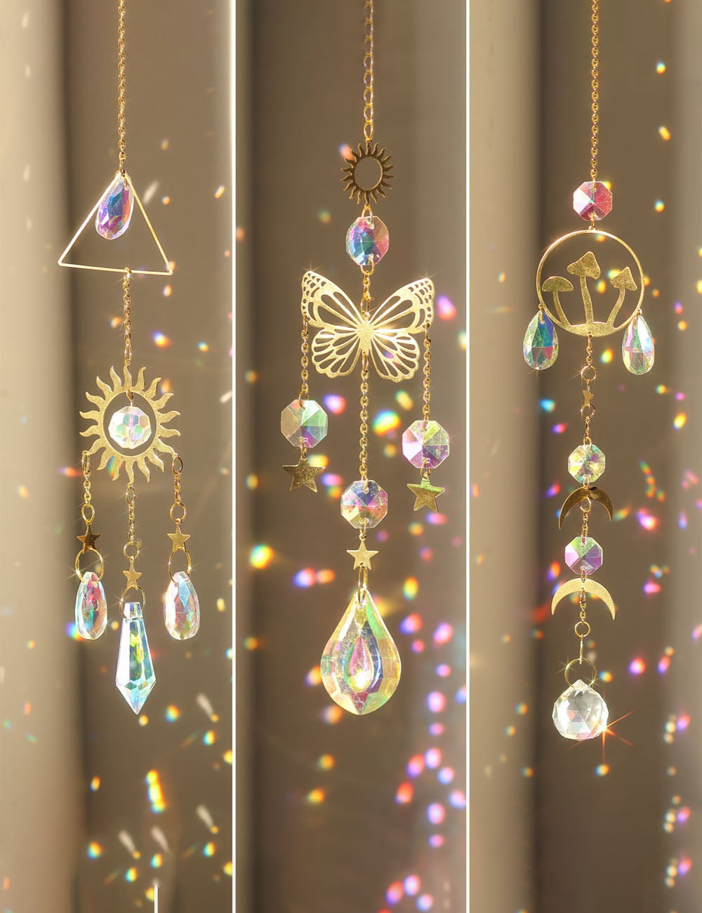 Mushroom Crystal Ball Suncatcher - DippedShop Wholesale - #9923