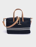 Stylish Striped Denim Large Capacity Tote Bag 6W10BBG1947