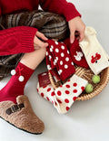 Red Christmas Thermal Winter Crew Socks 6W8FSO903