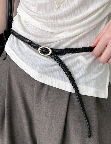 Minimalist Handmade Woven Braided Waist Belt 6W6JBT196