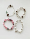 Natural Irregular Crystal Beaded Chain Bracelet 6W6JBR478