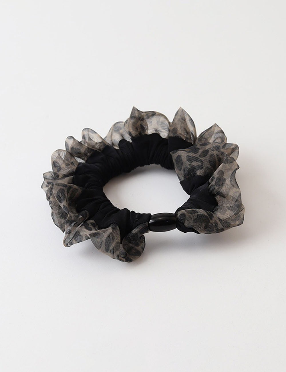 Vintage Mesh Leopard Splice Elastic Hair Tie MK2BLW6W6HHT28