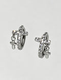 Cross Huggie Hoop Earrings - DippedShop Wholesale - #7331